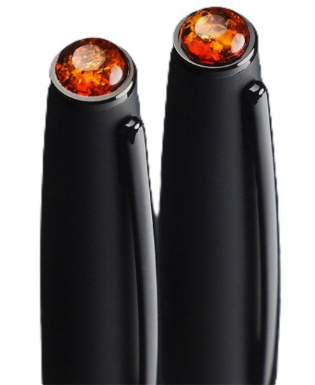 Komplekt AMBER, pastapliiats + sulepea, kinkekarbis