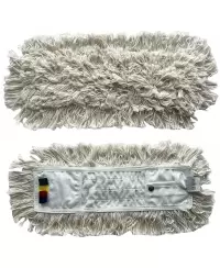 Siūlinė šluostė metaliniam grindų laikikliui, medvilninė, 60 cm, su kišenėlėmis