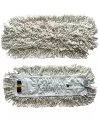 Siūlinė šluostė metaliniam grindų  laikikliui, medvilninė, 40 cm, su kišenėlėmis