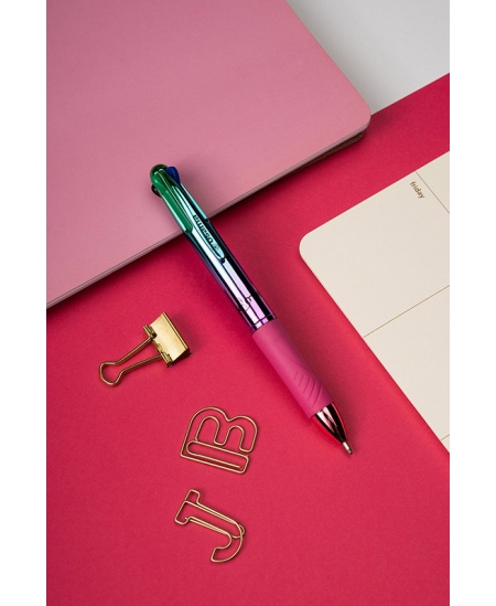 Automaatne 4-värviline pastapliiats OSAMA Rainbow, 1 mm, mitmevärviline korpus