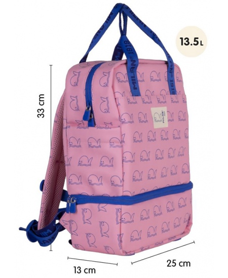 Seljakott lasteaialastele MILAN Vaalad, roosa, termoosaga