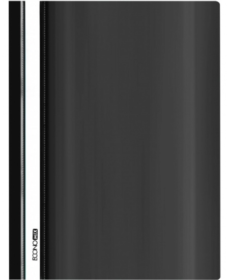 Kinnitusmehhanismiga kaust EkonoMix, A5, must.