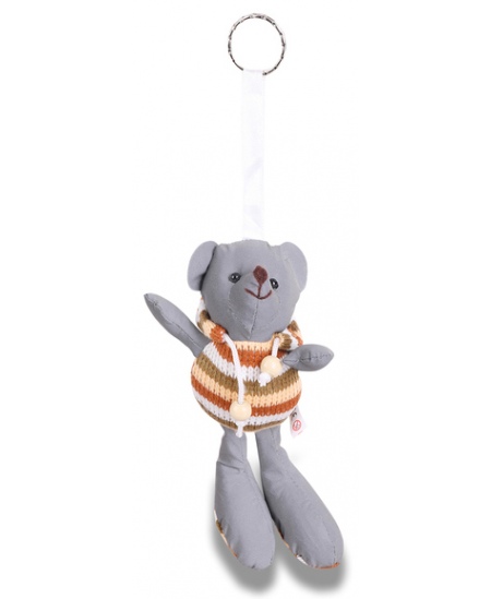 Võtmehoidja-pehme mänguasi KARUKE, hall