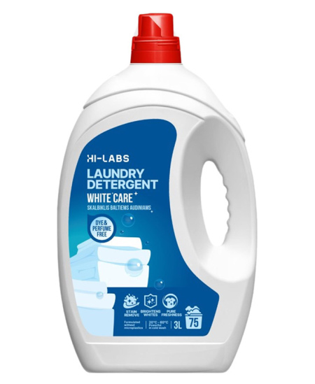 Vedel pesuvahend HI-LABS, valgele kangale, 3 l