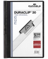 Klambriga kaust DURABLE Duraclip, A4, must.
