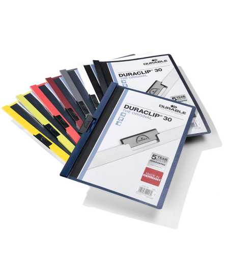 Klambriga kaust DURABLE Duraclip, A4, must.