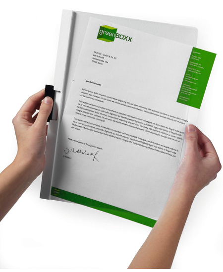 Klambriga kaust DURABLE Duraclip, A4, must.