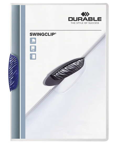 Klambriga kaust DURABLE Swingclip, A4, tumesinine.