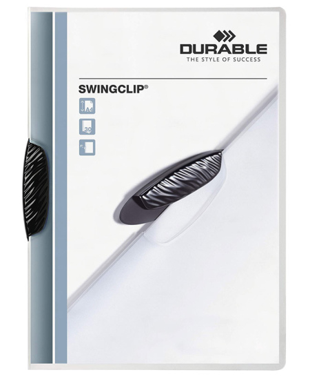 Klambriga kaust DURABLE Swingclip, A4, must.