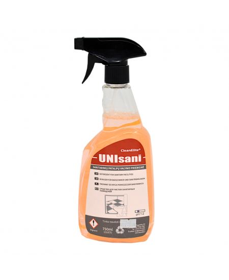 Sanitaarne happeline puhastusvahend UNI SANI, pihustiga, 750 ml
