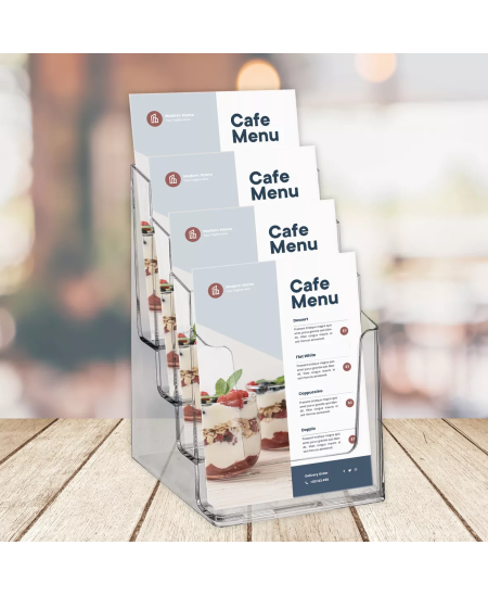 EUROPEL brošüürialus, 4 sektsiooni, A5.