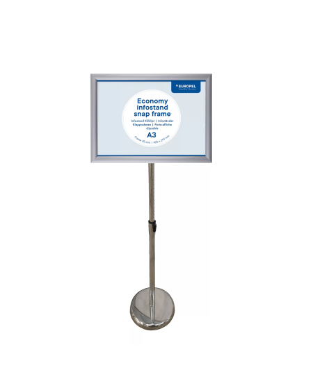 Infostatiiv EUROPEL Economy, A3 formaat, hõbedane.