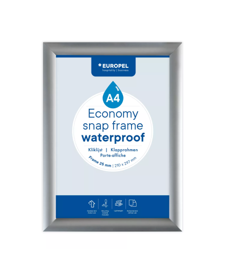 Raam EUROPEL Economy, A4 formaat, hõbedane.