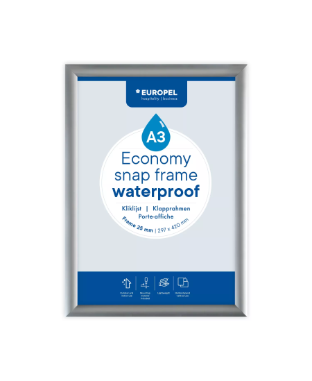 Raam EUROPEL Economy, A3 formaat, hõbedane.