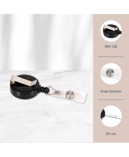 Rullikuga hoidik nimekaardile EUROPEL, must