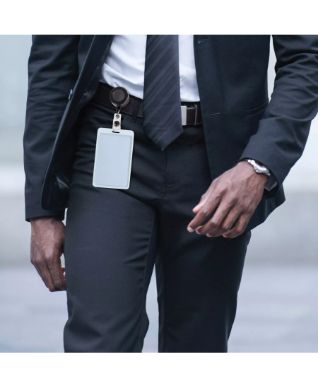 Rullikuga hoidik nimekaardile EUROPEL, must