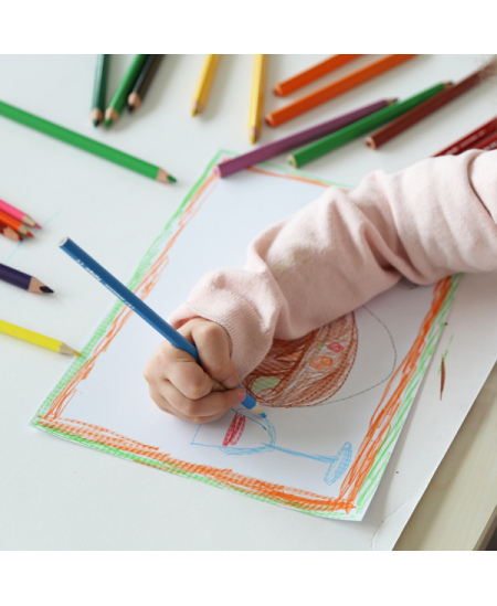 Värvipliiatsid PRIMO, kuusnurksed, 24 värvi