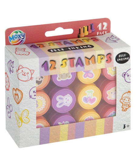 Isetindistuvad templid MOXY, punane, 12 tk.