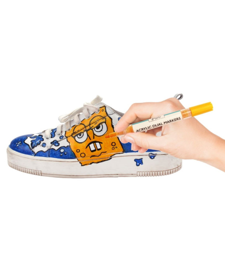 Akrüülmarkerid NASSAU, kahepoolsed, 6 värvi