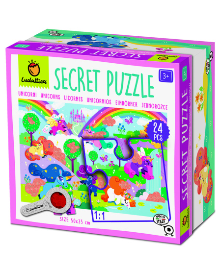 Saladustega pusle LUDATTICA Ükssarvikud, 24 osa