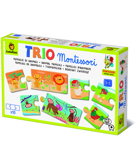 Montessori mäng-loogikapusle LUDATTICA Loomapered (3+)