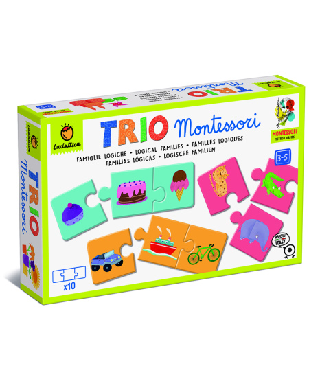 Montessori mäng-loogikapusle LUDATTICA Loogilised pered (3+)