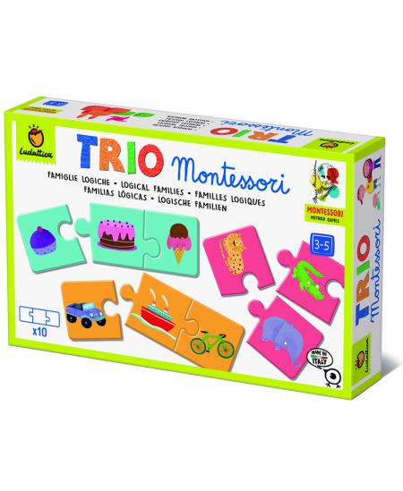 Montessori mäng-loogikapusle LUDATTICA Loogilised pered (3+)
