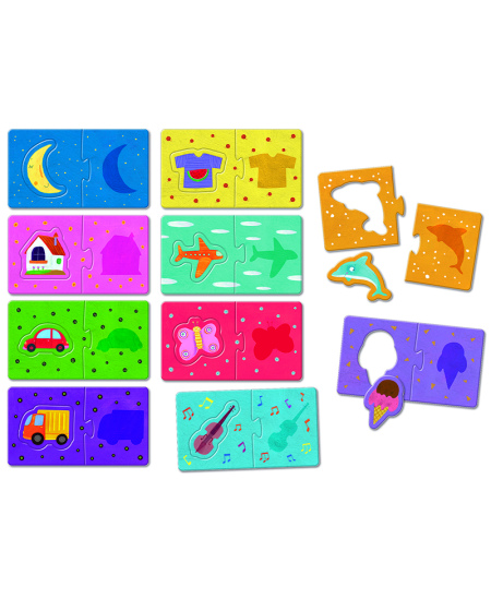 Montessori mäng-loogikapusle LUDATTICA Avasta kujund (3+)