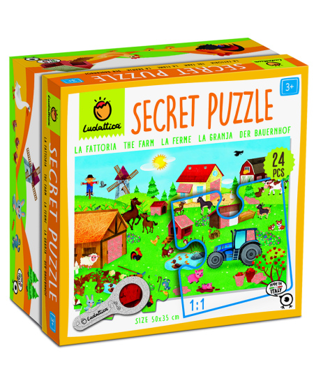 Saladustega pusle LUDATTICA Farm, 24 osa