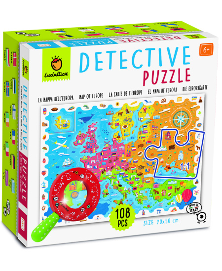 Detektiivipusle LUDATTICA Euroopa kaart, 108 osa
