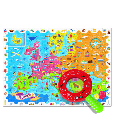 Detektiivipusle LUDATTICA Euroopa kaart, 108 osa