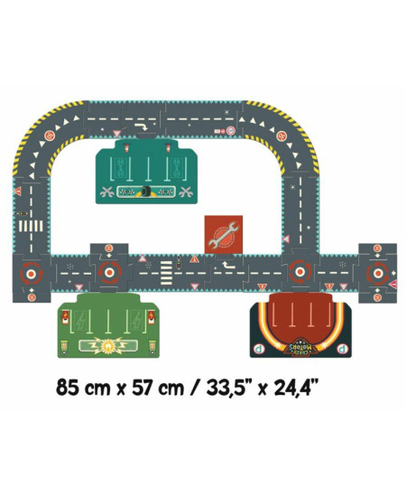 Hiigelpusle-tänavaring DJECO Hullud autod