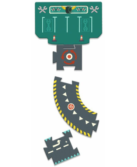 Hiigelpusle-tänavaring DJECO Hullud autod