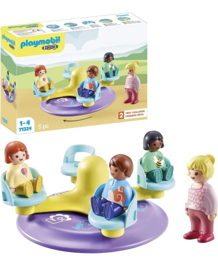 PLAYMOBIL 1.2.3 Karusell numbritega, 71324
