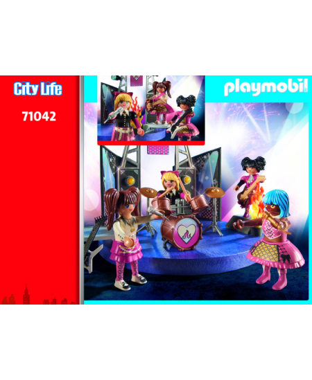 PLAYMOBIL City Life Muusikabänd, 71042