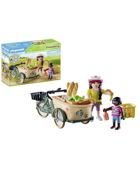 PLAYMOBIL Country Naispõllumajandustootja jalgratas haagisega, 71306