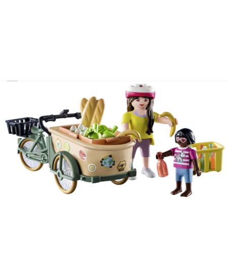 PLAYMOBIL Country Naispõllumajandustootja jalgratas haagisega, 71306
