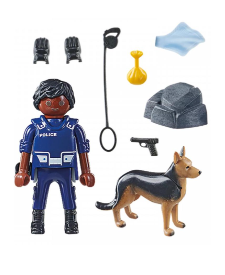 PLAYMOBIL Special Plus Politseinik koeraga, 71162