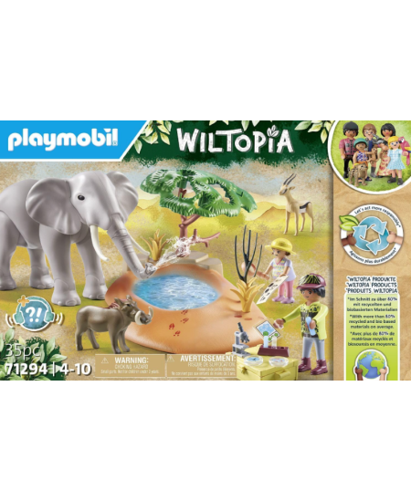 PLAYMOBIL Wiltopia Elevant vee ääres, 71294