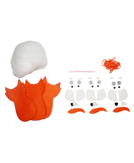 Õmbluskomplekt LOOLIPO Rebased, 3 tk.