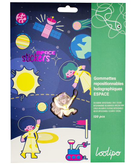Holograafilised siirdatavad kleebised LOOLIPO Kosmos, 120 tk.