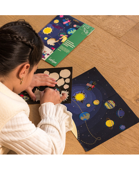 Holograafilised siirdatavad kleebised LOOLIPO Kosmos, 120 tk.