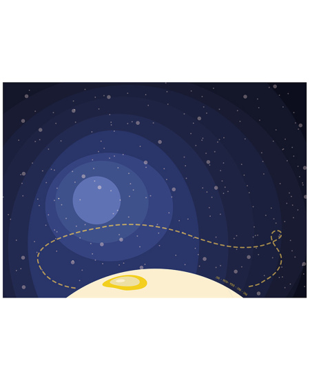 Holograafilised siirdatavad kleebised LOOLIPO Kosmos, 120 tk.