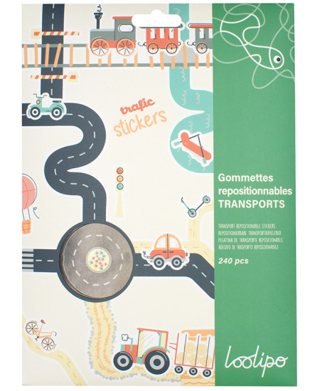 Siirdatavad kleebised LOOLIPO Transport, 240 tk.