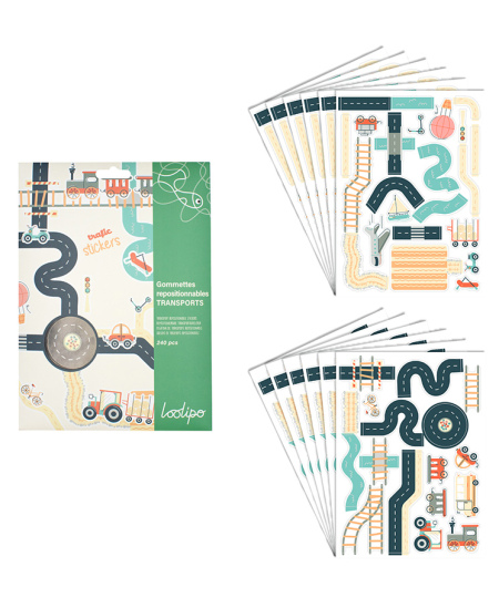 Siirdatavad kleebised LOOLIPO Transport, 240 tk.