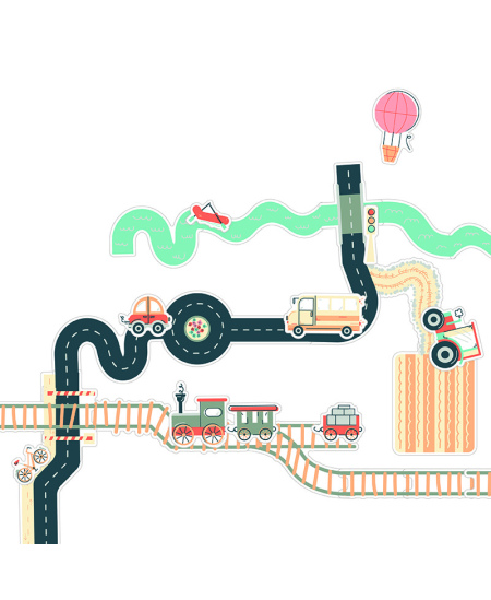 Siirdatavad kleebised LOOLIPO Transport, 240 tk.