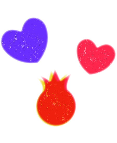 Templid-käsnad SODERTEX Südamed, 6 tk.