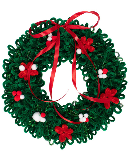 Šenilltraatide, pompoonide ja liikuvate silmade komplekt LOOLIPO Maxi Jõulud, 300 tk.