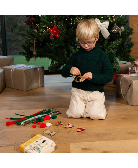 Puidust kuuseehete komplekt kaunistamiseks LOOLIPO, 50 tk.