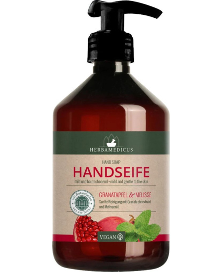 Vedelseep HERBAMEDICUS, granaatõuna ja melissi aroomiga, 500 ml